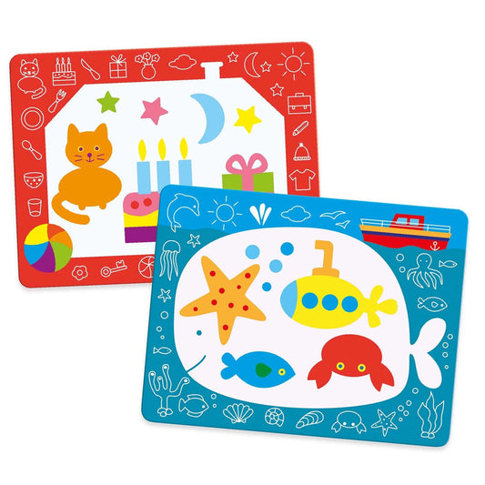 Zauber-Malbilder magische Kritzleien