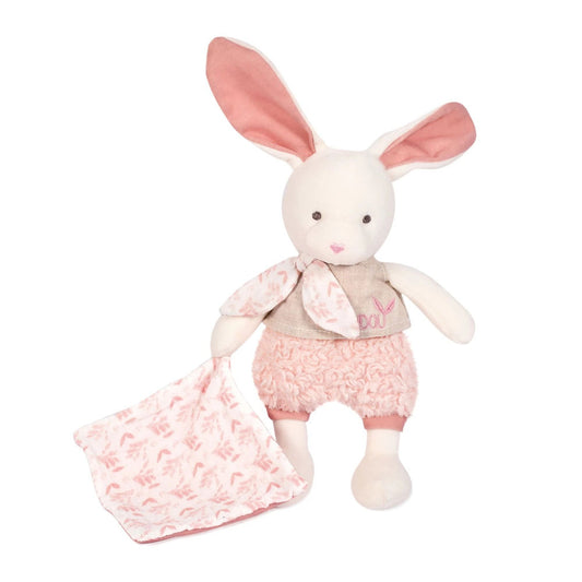 Coniglio biologico con peluche, rosa, 22 cm