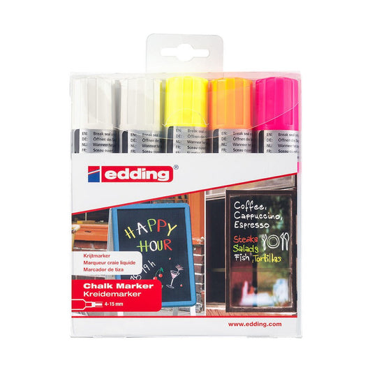 Edding® 4090 Kreidemarker, 4 - 15mm, 5er - Set - Kreidemarker - Speedjust Schweiz