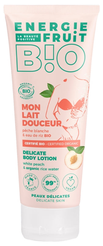 ENERGIE FRUIT - Delicate Body Lotion with Peach & Organic Rice Water - Hydrate & Rejuvenate Your Skin! đđ§