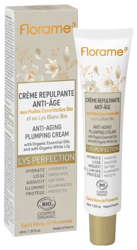 FLORAME - Lys Perfection Organic Anti-Aging Plumping Cream 40ml - Revitalize Your Skin ✨🌿