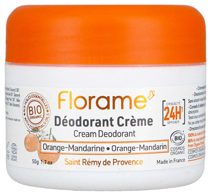 FLORAME - Organic Cream Deodorant 50 g - Natural Freshness 🌿✨