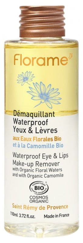 FLORAME - Organic Waterproof Eye and Lips Makeup Remover 110ml - Gentle & Effective Cleansing! 💧✨