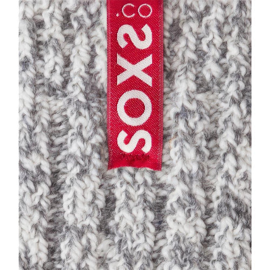 Graue Wolle Kindersocken Chillli Pepper, medium