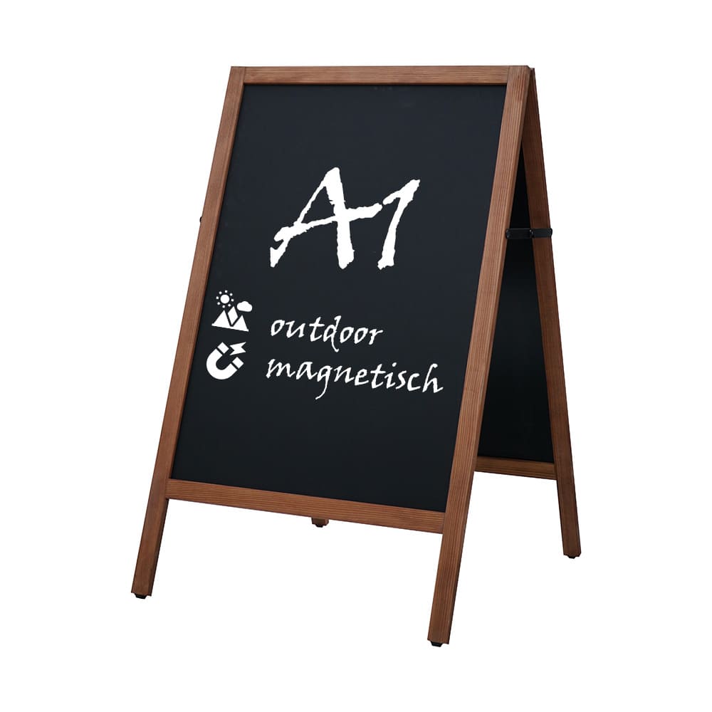 Holz Kundenstopper Outdoor, Magnetisch - Kundenstopper - Speedjust Schweiz