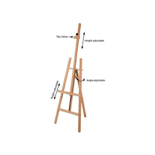 Holz Staffelei - Set "Art Easel" mit magnetischer A1 Kreidetafel, Buche - Staffelei - Speedjust Schweiz