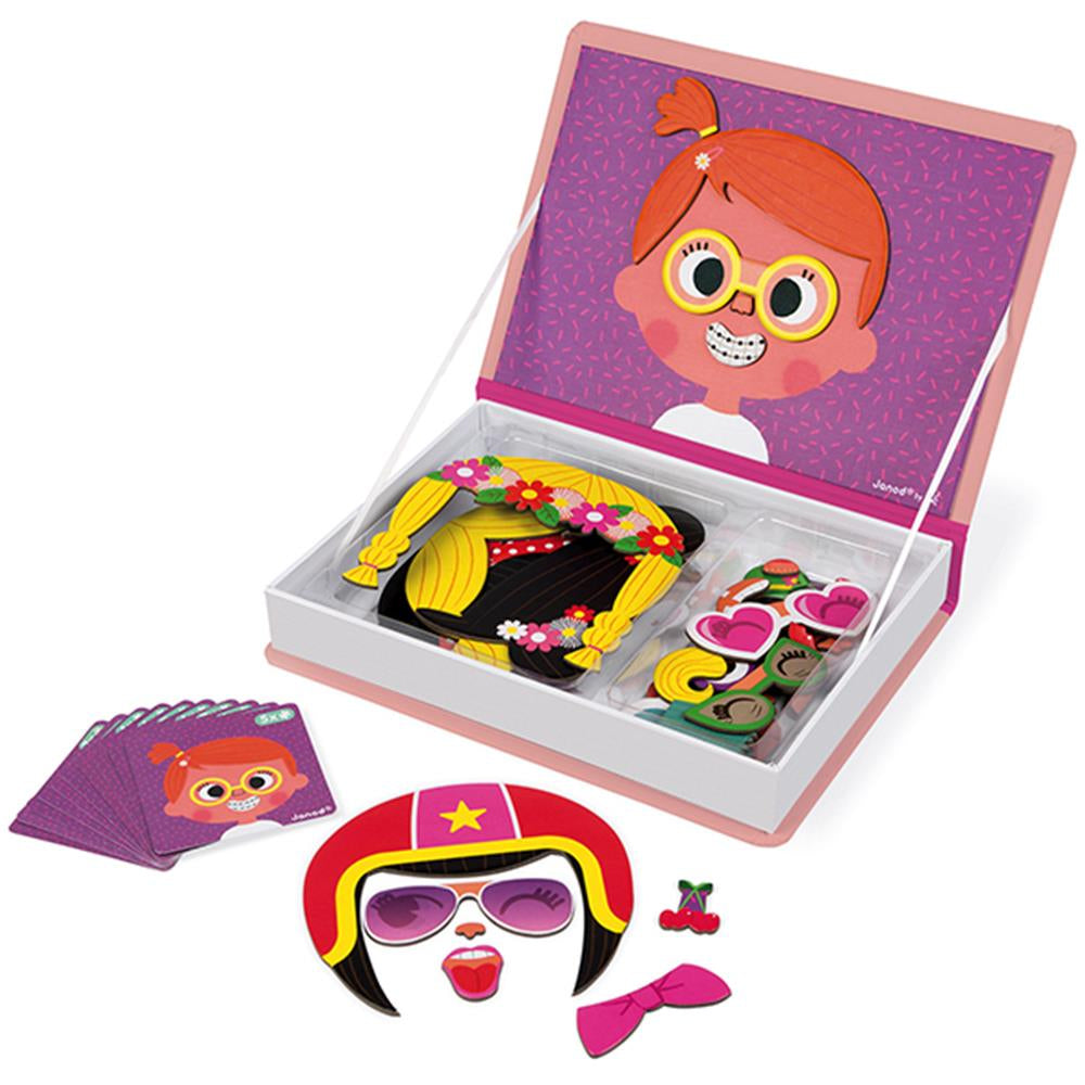 Libro magnetico Crazy Face Girls