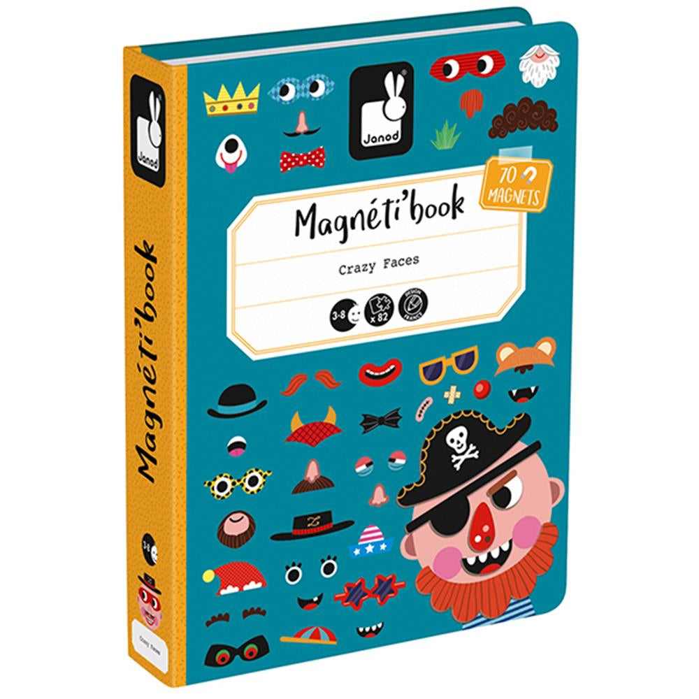 Libro magnetico Crazy Faces Boys