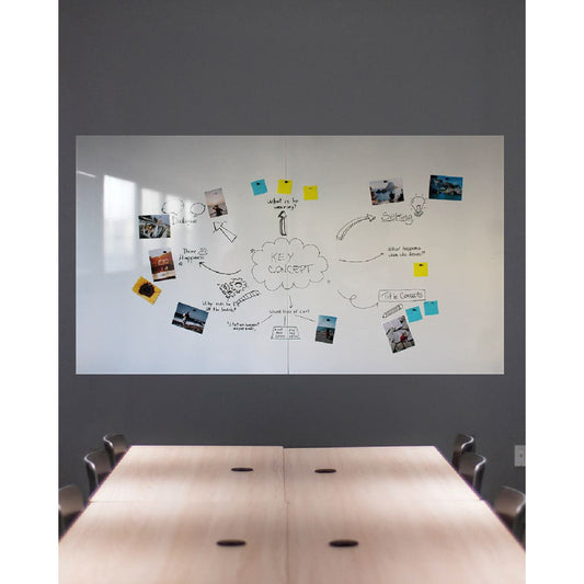 KalaMitica® Whiteboard Magnetisch, Ohne Rahmen, 100x145cm