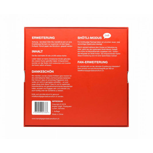 Kampf gegen das Bünzlitum - Shötli-Erweiterung