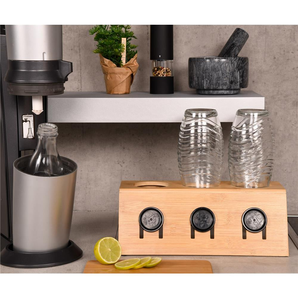 Flaschenhalter mit Abtropfschale