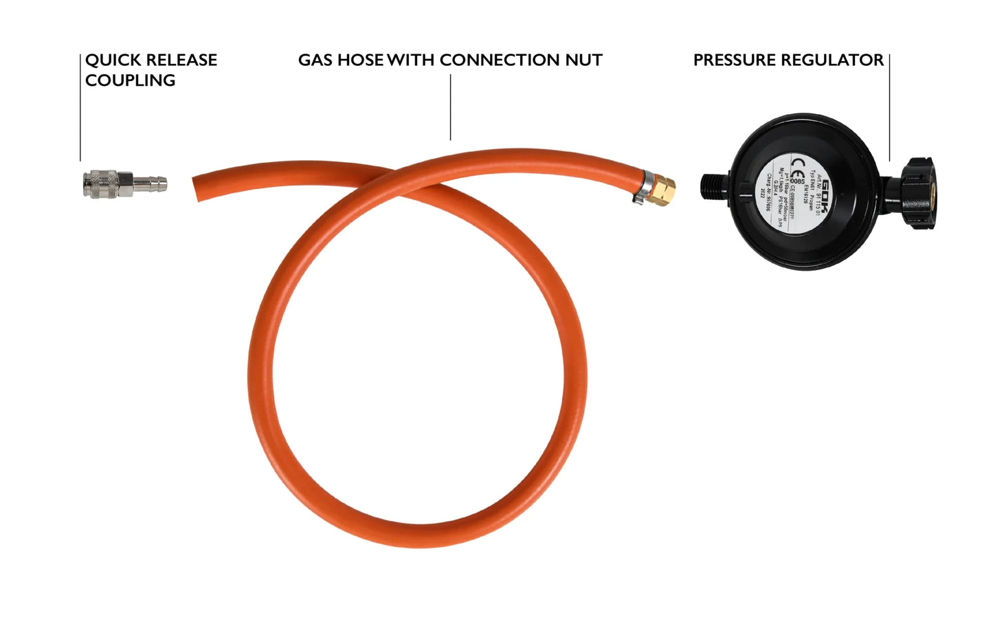 Kibo Gas Connector Swiss Set 1.5m