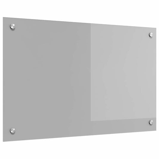 Küchenrückwand Hellgrau 80 x 50 cm Gehärtetes Glas - Speedjust Schweiz