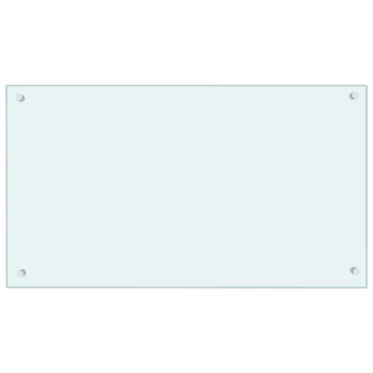 Küchenrückwand Weiß 90x50 cm Hartglas - Speedjust Schweiz