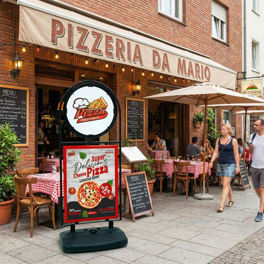 Kundenstopper "Swing Rotator", Outdoor - Kundenstopper - Speedjust Schweiz