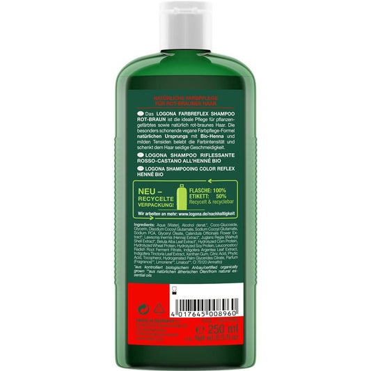 Farbreflex Shampoo, rot-braun, Bio-Henna, 250 ml