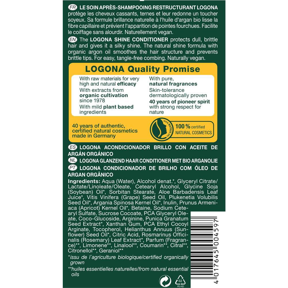 Logona Glanz Conditioner Bio-Arganöl, 200 ml