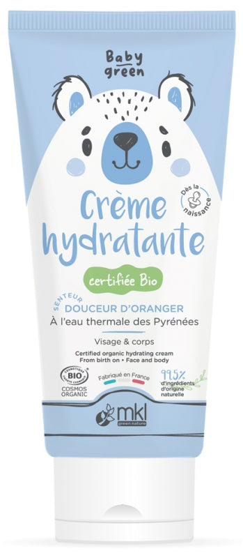 MKL GREEN NATURE - Baby Green Organic Hydrating Cream 100 ml - Nourish Your Baby's Skin 🌱💧