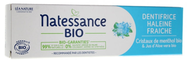 NATESSANCE - Fresh Breath Organic Toothpaste 75ml - Experience Refreshing Cleanliness 🌿✨🦷