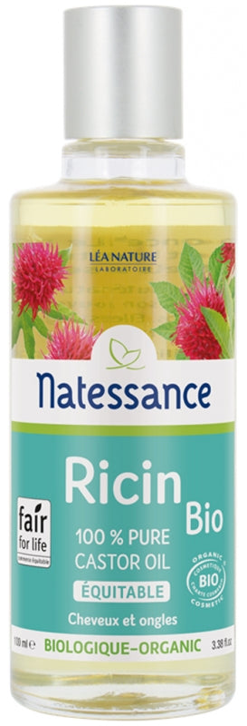 NATESSANCE - Organic Castor Oil 100ml - Nourish & Hydrate Naturally! 🌿💧