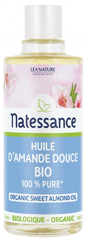 NATESSANCE - Organic Sweet Almond Oil 50ml - Nourish Your Skin Naturally! 🌿✨