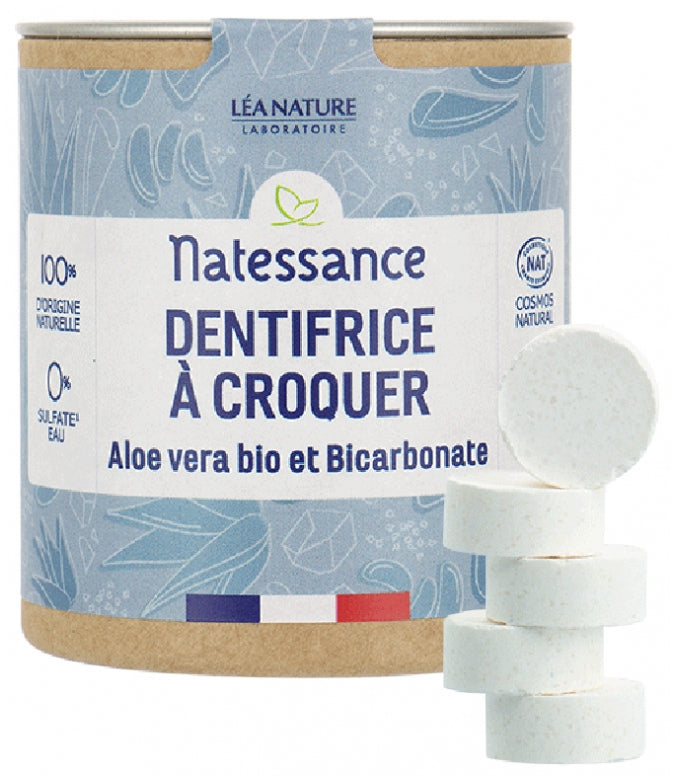 NATESSANCE - Toothpaste to Crunch Organic Aloe Vera and Bicarbonate - Refresh Your Smile Naturally! 😁🌿✨