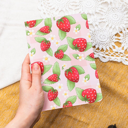 Notizheft A5 - Erdbeeren