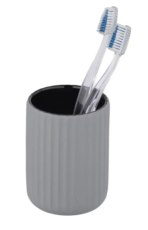 Wenko - Belluno Grey Toothbrush Holder - Chic Bathroom Essential 🪥✨