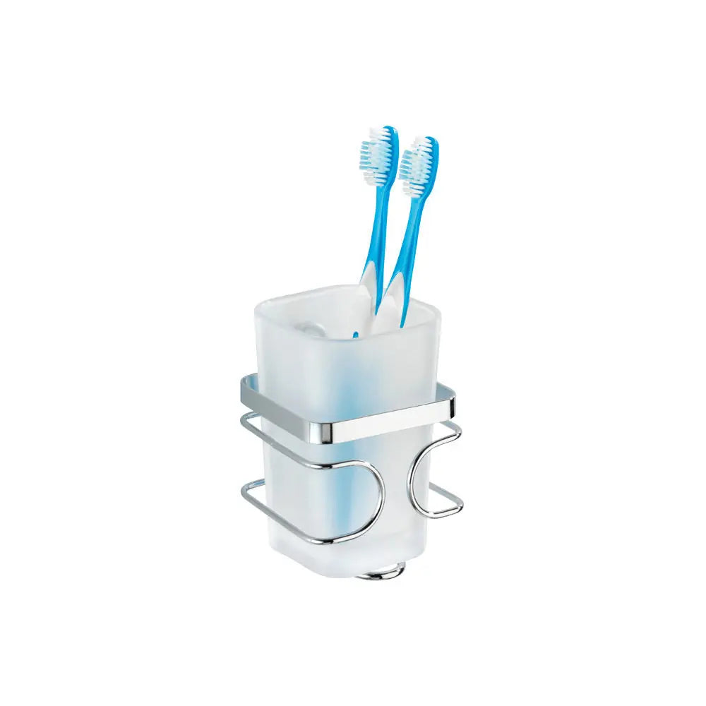 Wenko - Stainless Steel Premium Toothbrush Holder Glossy - Stylish & Durable Bathroom Essential đâ¨