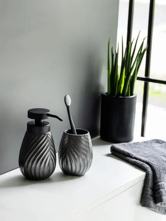 Wenko - Ceramic Soap Dispenser Anthracite - Elegant Bathroom Style 🧼✨