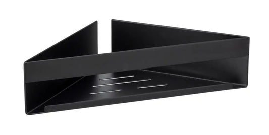 Wenko - Turbo-Loc Corner Shelf Genova - Sleek Black Design 🖤✨