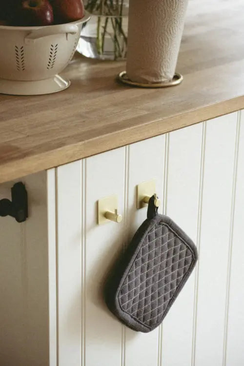 Wenko - Gold Adhesive Hooks Set of 2 - Elegance & Functionality 🌟✨