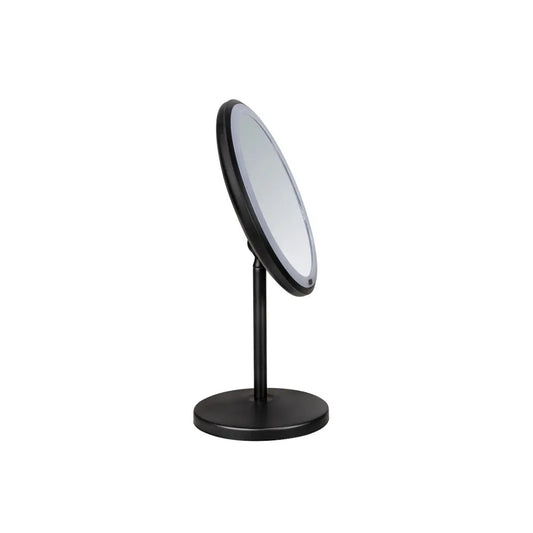 Wenko - LED Free-Standing Mirror Onno Black Matte - Illuminate Your Beauty ✨🪞