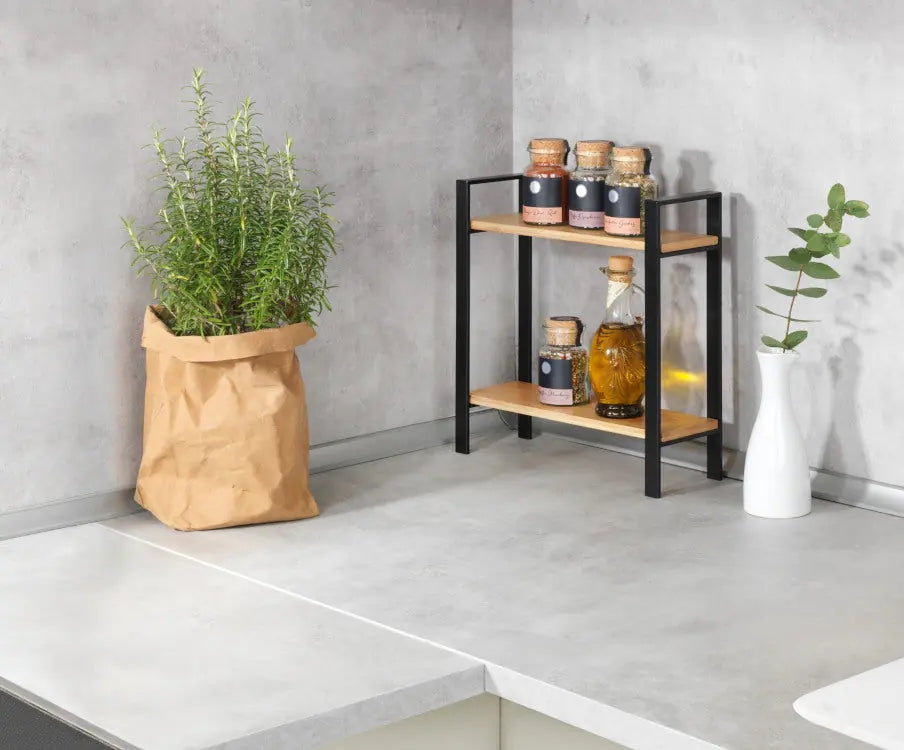 Wenko - Lou Kitchen Shelf - Stylish Two-Tier Organizer 🏡✨