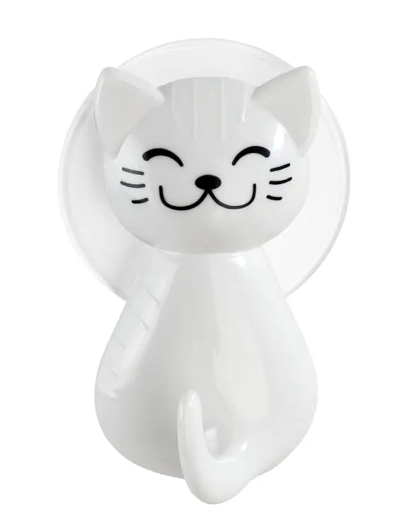 Wenko - Suction Cup Cat Hook, White - No Drilling Needed! 🐱✨