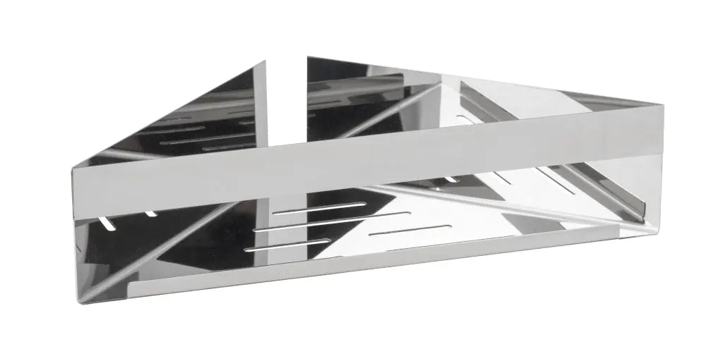 Wenko - Turbo-Loc Genova Shine Corner Shelf - Easy Install & Sleek Design ✨