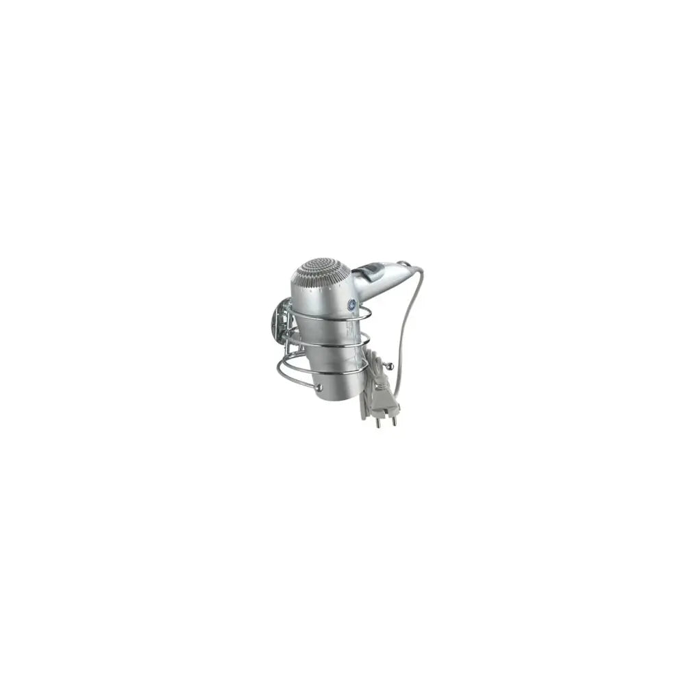 Wenko - Turbo-Loc Hair Dryer Holder Chrome - Stylish Storage Solution for Your Bathroom! 💁♀️✨