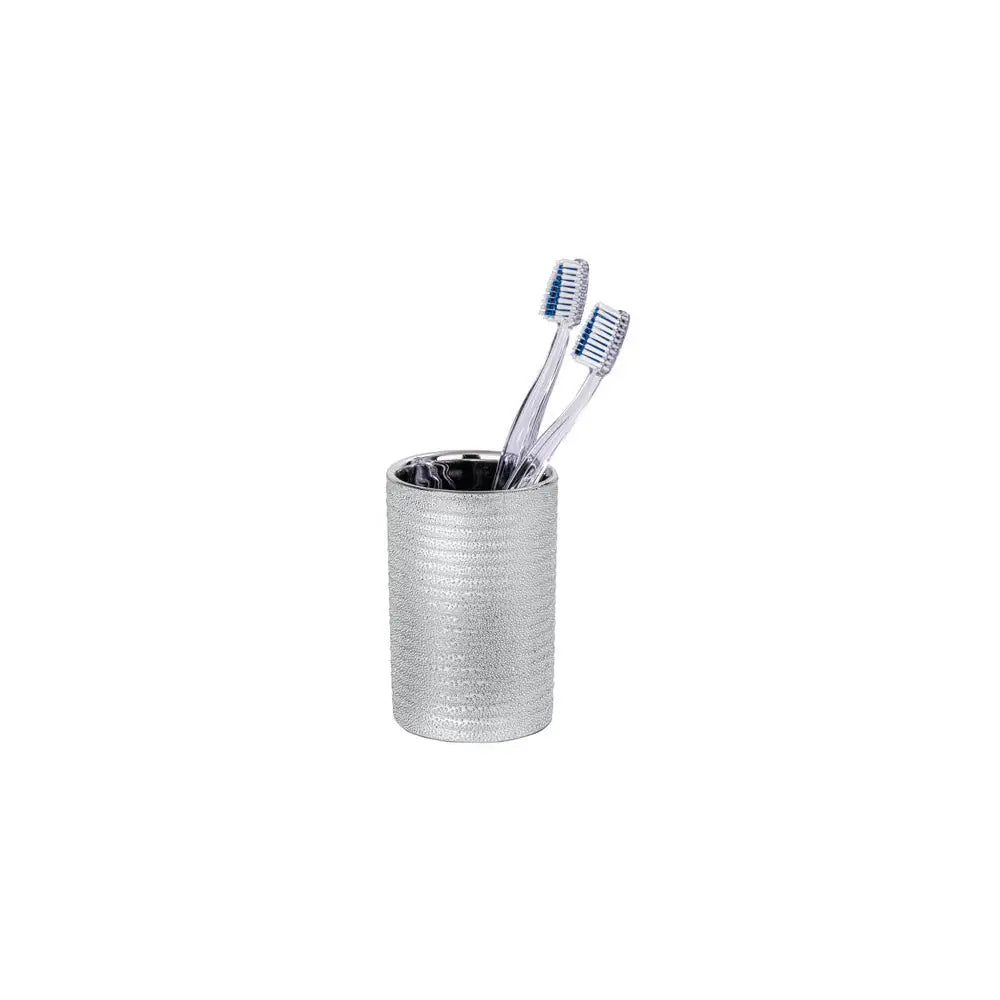 Wenko - Toothbrush Cup Polaris Jewel Silver - Elegance for Your Bathroom â¨đ§