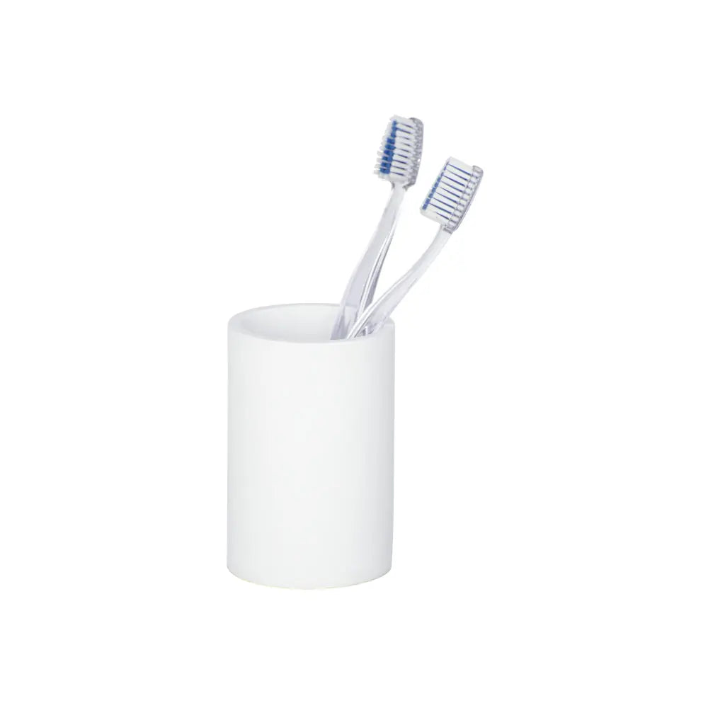 Wenko - Toothbrush Cup Ida, White - Stylish & Functional for Your Bathroom đâ¨