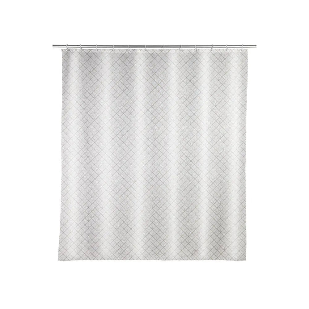 Wenko - Shower Curtain Cubique 180x200 cm - Stylish & Waterproof Decor 🚿✨