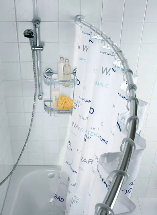 Wenko - Curved Telescopic Shower Rod - Enhance Your Bathing Experience 🚿✨