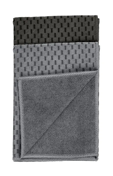 Wenko - Microfiber Dish Towels Miko Black - Efficient Cleaning 🧼✨