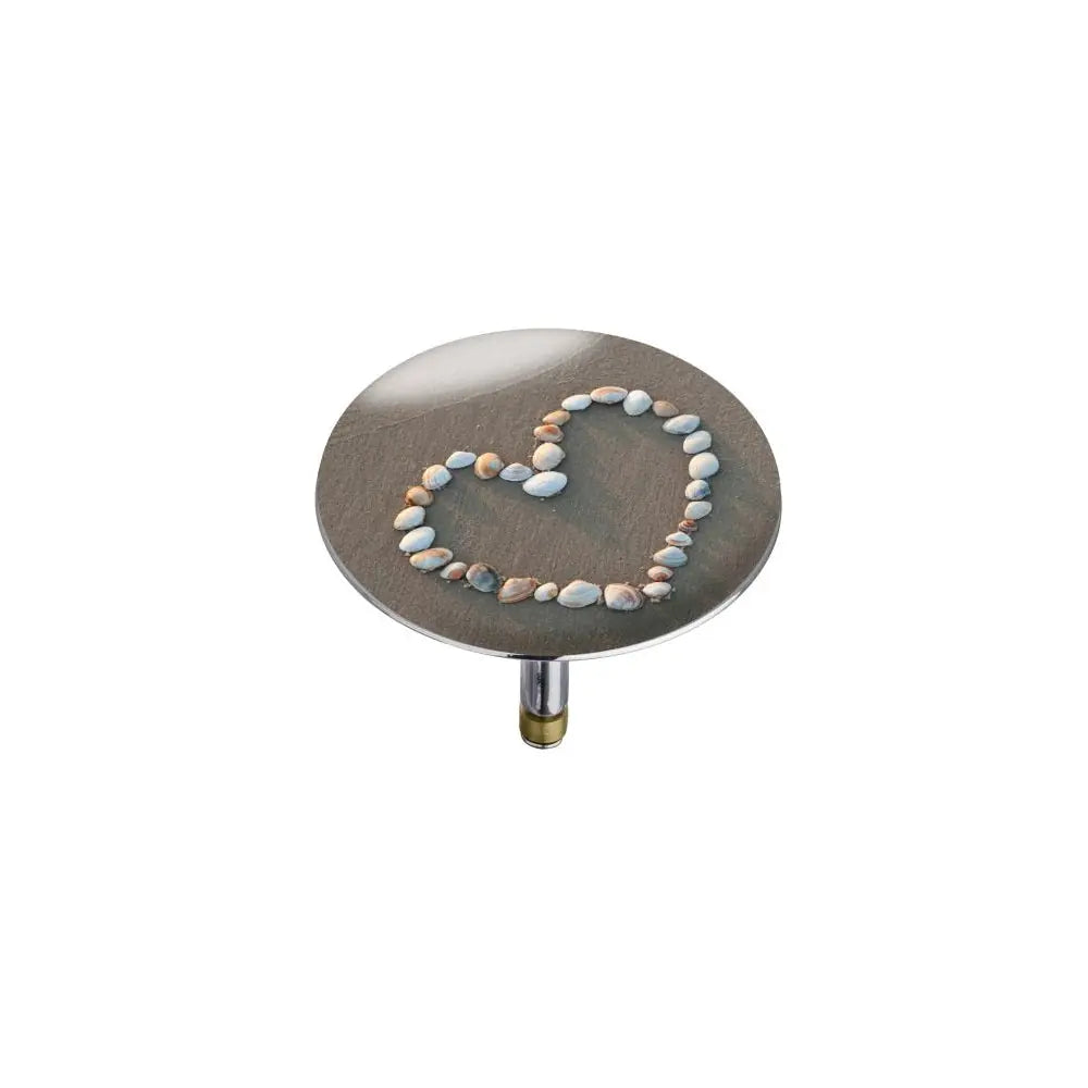 Wenko - XXL Shell Heart Bathtub Plug - Stylish & Adorable Bathroom Accessory đđ