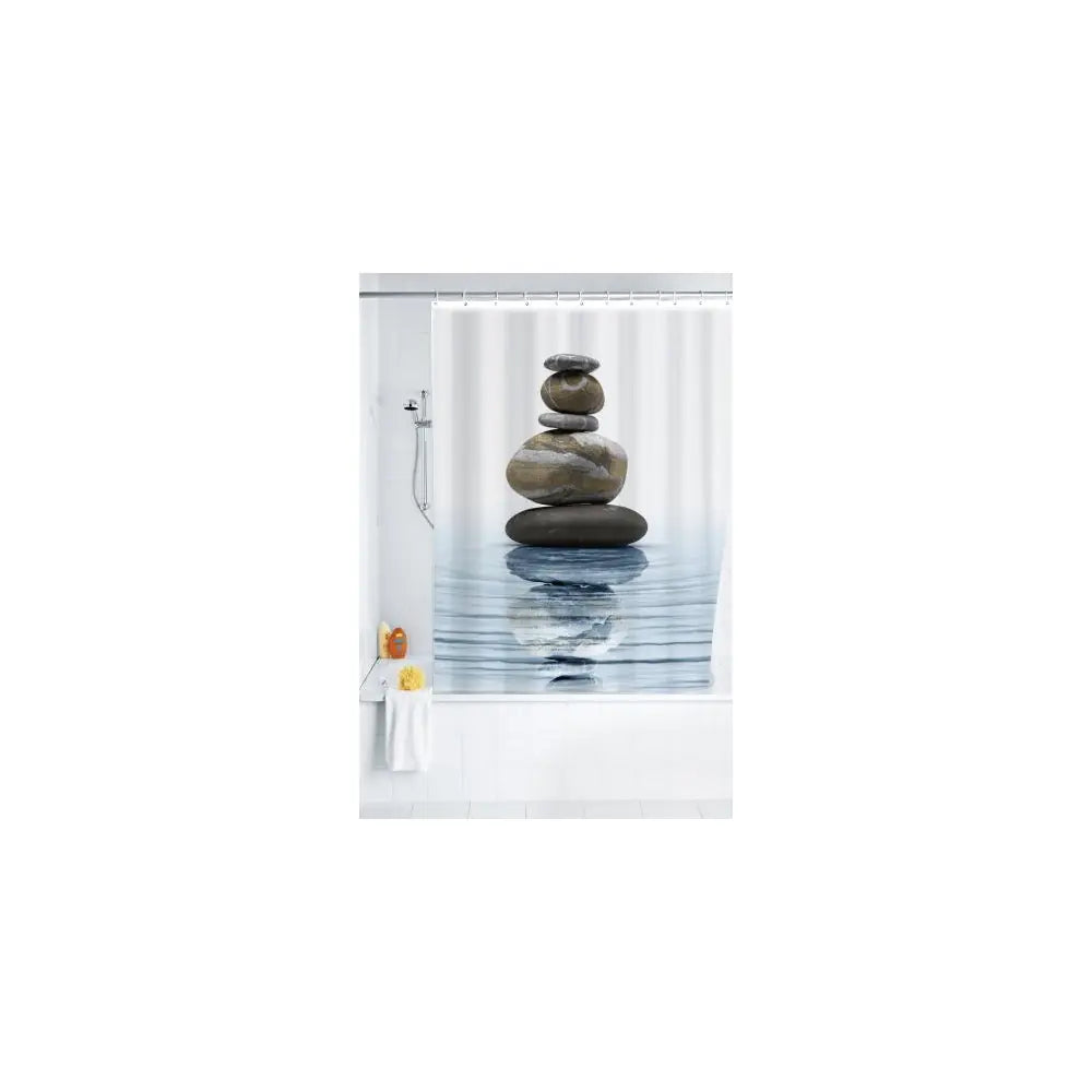 Wenko - Meditation Shower Curtain 180x200 cm - Transform Your Space with Serenity 🧘♀️🚿✨