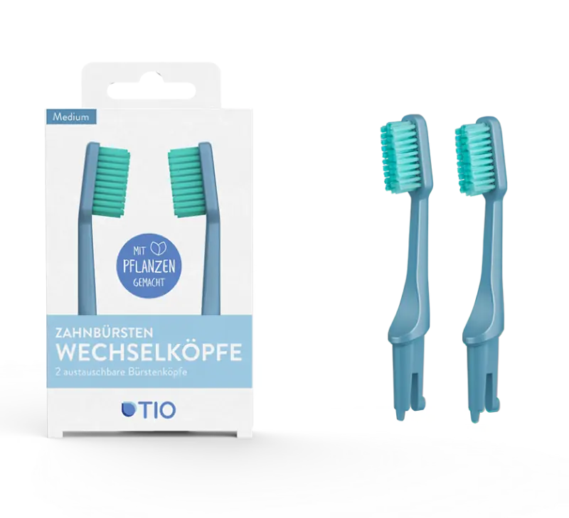 TIO - Replacement Heads 2 Pack Soft Glacier - Eco-Friendly Oral Care đżâ¨