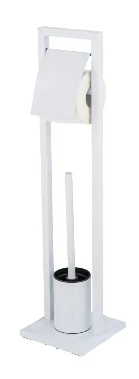 Wenko - White Stand WC Set - Sleek & Stylish Bathroom Essential 🚽✨