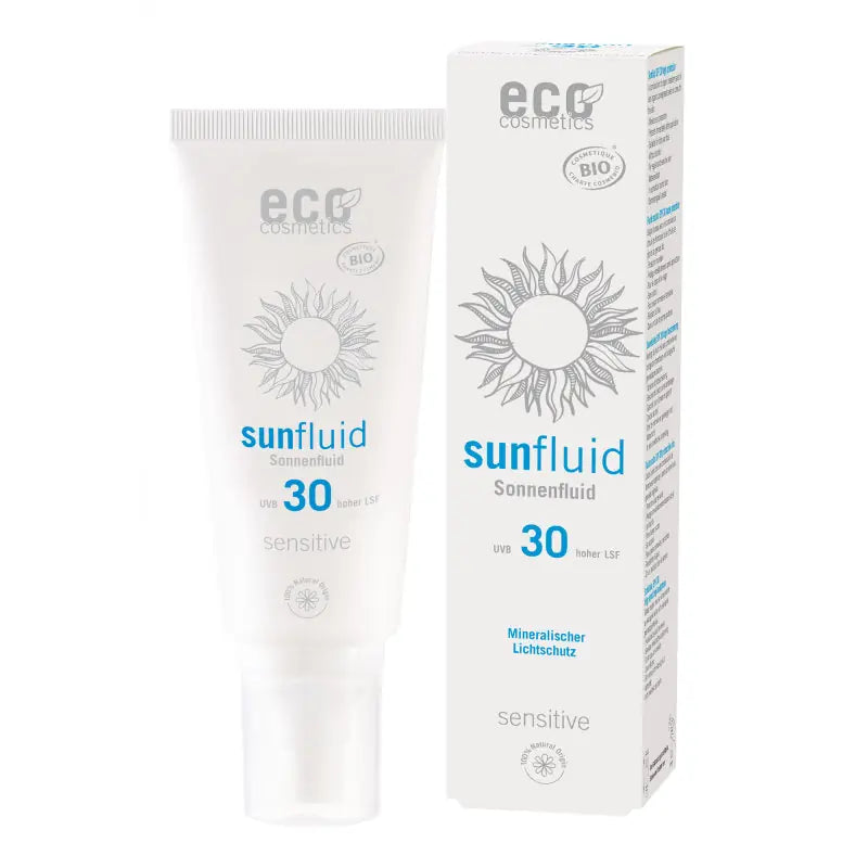 Eco Cosm. - Sunfluid Sensitive SPF30 - Natural Mineral Protection 🌿☀️