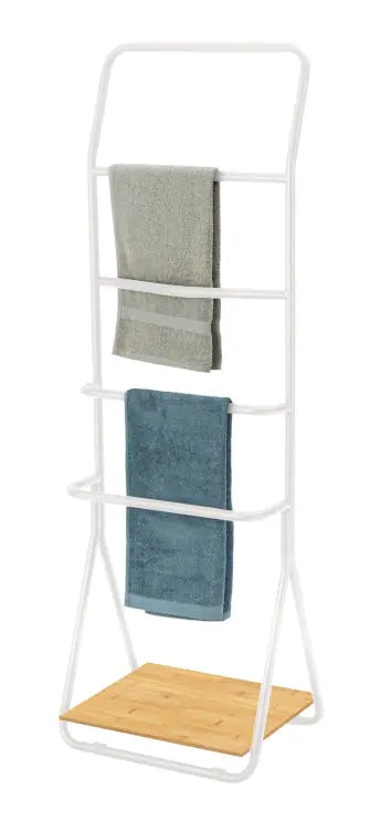 Wenko - Verona Towel and Clothes Rack - Sleek White Shine ✨🛁