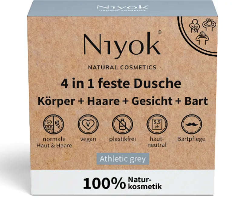 Niyok - 4 in 1 Solid Shower Bar - Ultimate Care Solution 🌿🧼