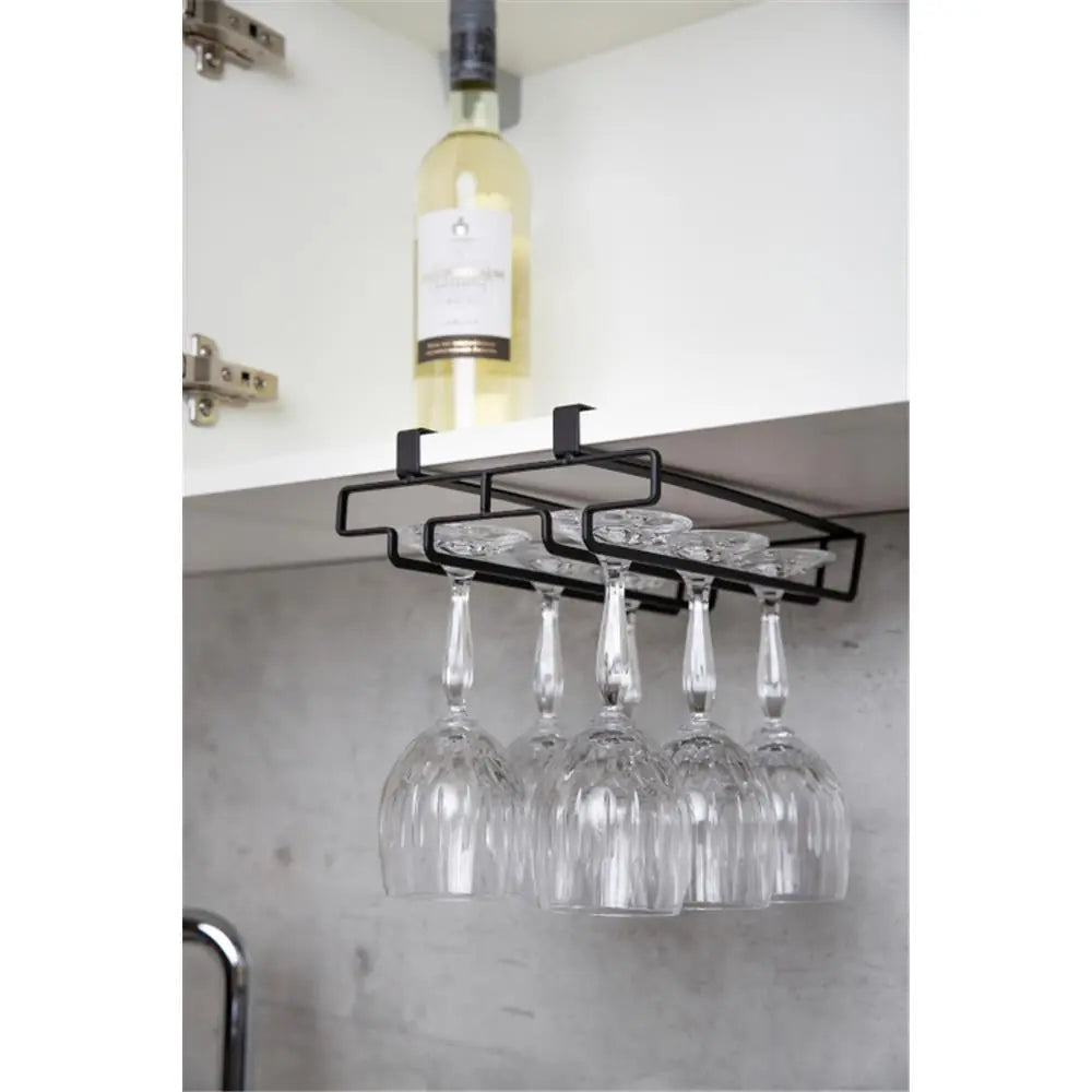 Wenko - Glass Holder Black - Elegant Storage Solution đ¤â¨